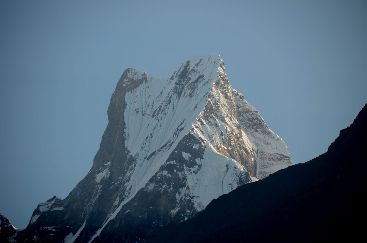 10 Machapuchare Early Morning From Sinuwa On The Trek To Annapurna Sanctuary 